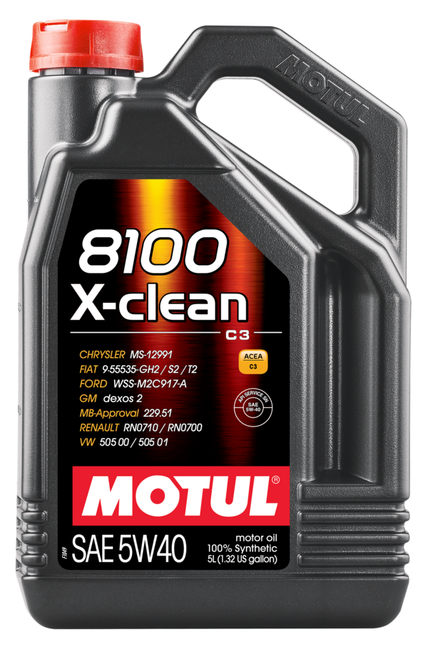 MOTUL 8100 X-clean gen2 5W-40 エンジンオイル　１Ｌ MOTUL 8100 X-CLEAN 5W-40 - Motul